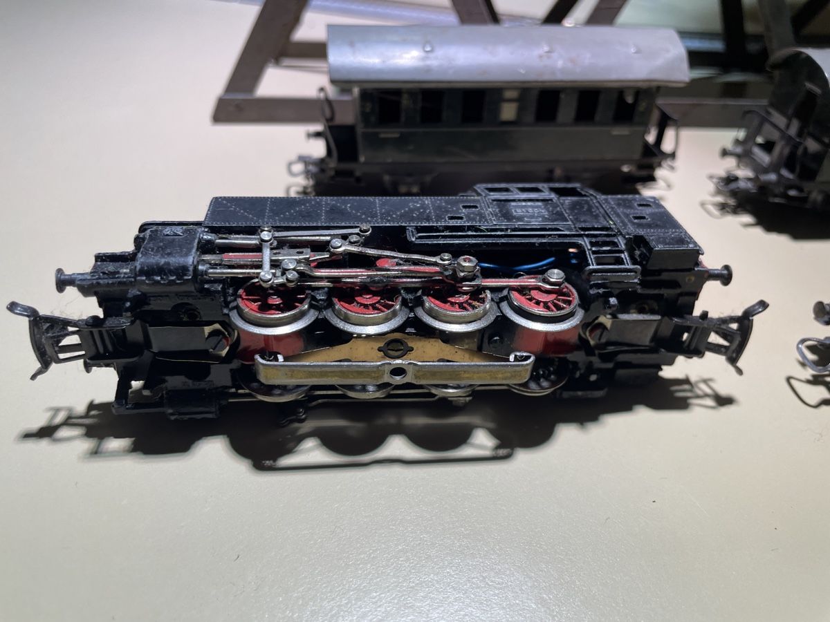 Märklin Modellini di ferrovie: Märklin Antike Eisenbahn - Zug -Brücke – Usato da Wohlen AG venduto da NincoA-Z 5