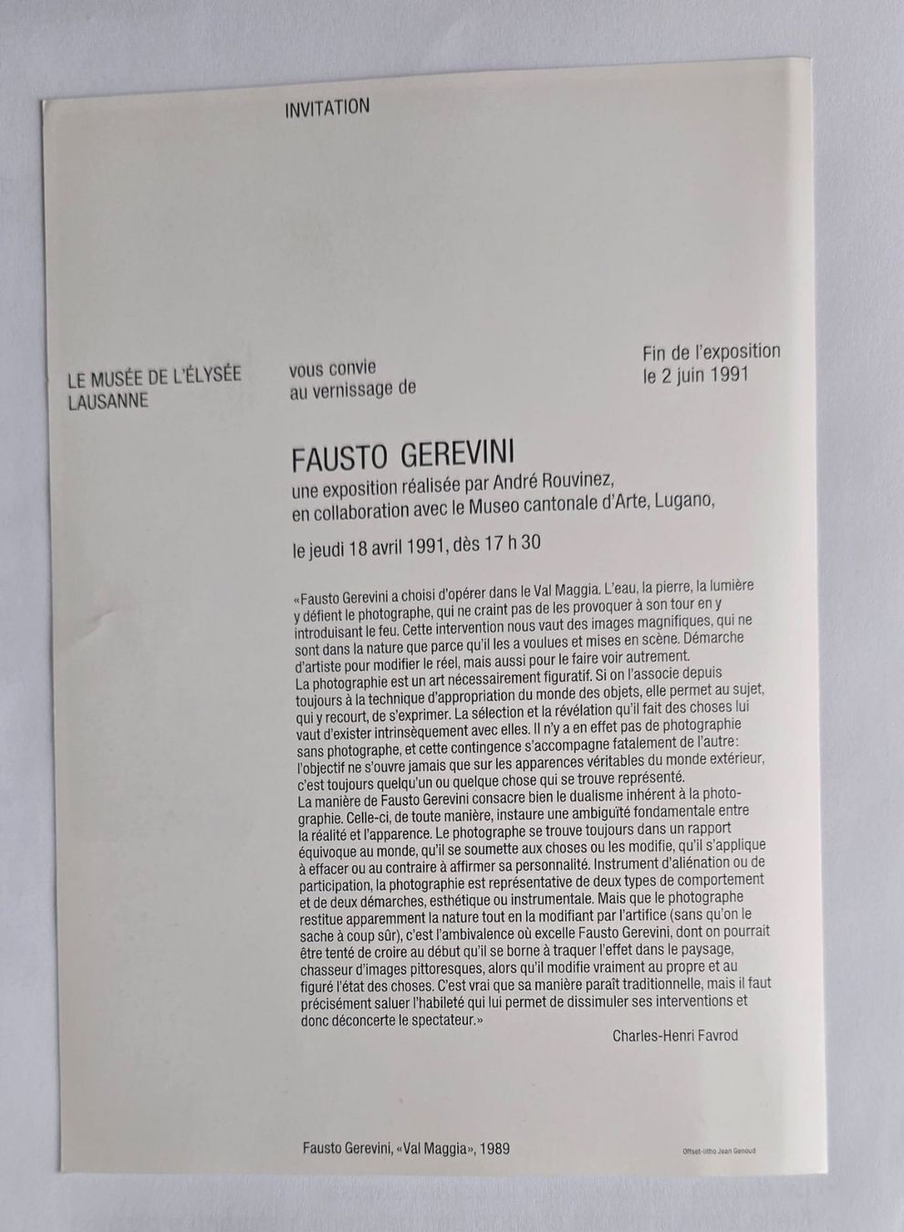 Dipinti: Fausto Gerevini, Fotografia – Usato da Aldesago venduto da Ivo47x 2