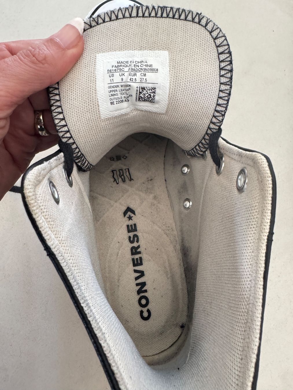 Converse Scarpe da uomo: Converse All Star  noir en cuir – Usato da giffers venduto da sev_c9x9 5