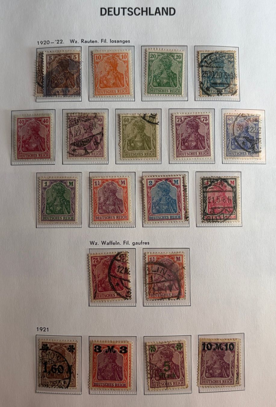 Alle Briefmarken: Briefmarken Deutsches Reich – Gebraucht aus Dotzigen von ser_8hp9