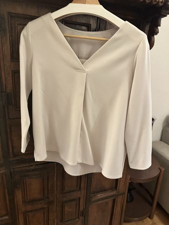 Chemisier élégant, taille 36, couleur crème, parfait été!