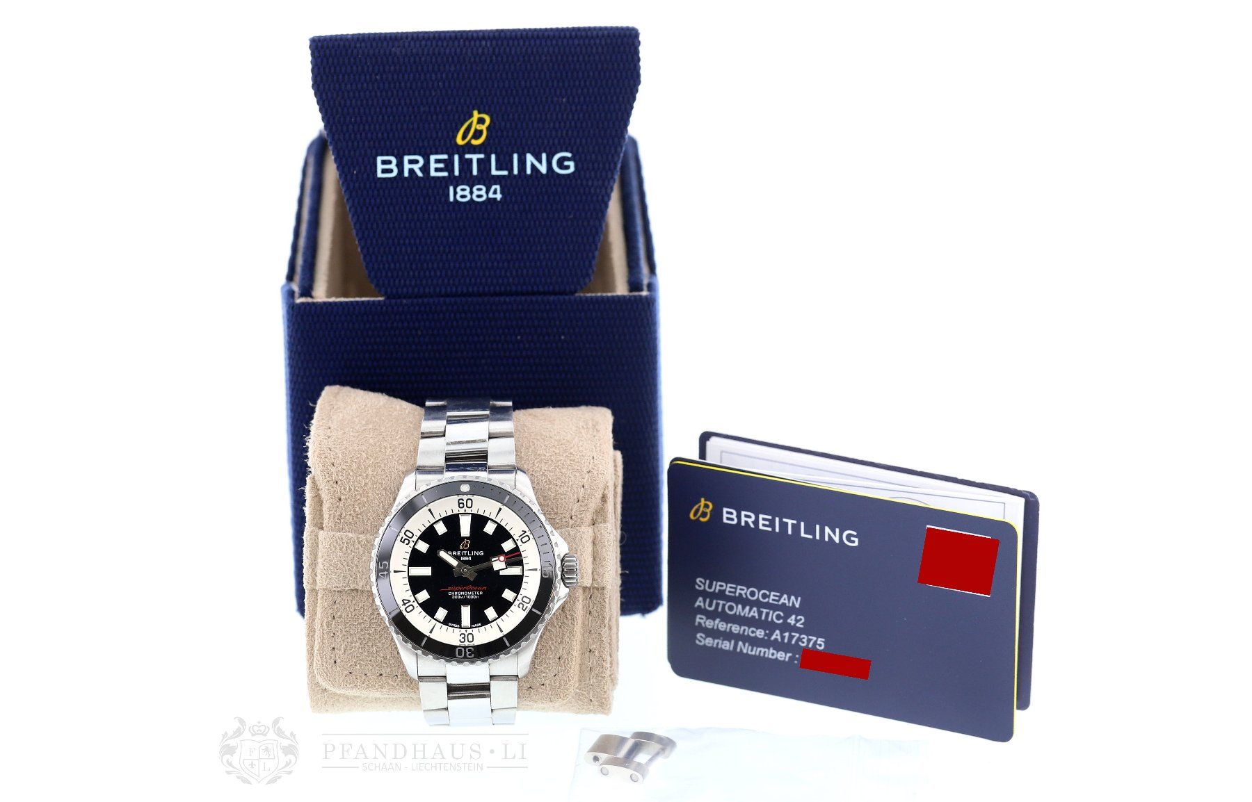 Breitling Uhren: BREITLING SUPEROCEAN 42 REF A17375 FULL SET – Gebraucht aus Schaan von Pfandhaus-LI 9
