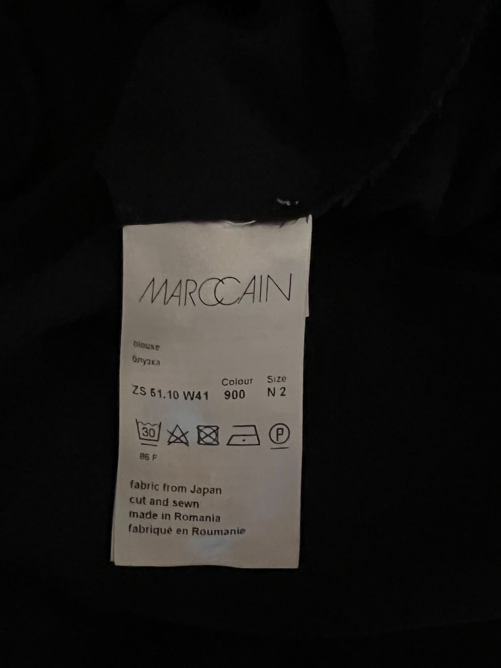 Marc Cain Camicette: Marc Cain Bluse black Gr. 2 – Usato da Schmerikon venduto da Speedy053 4