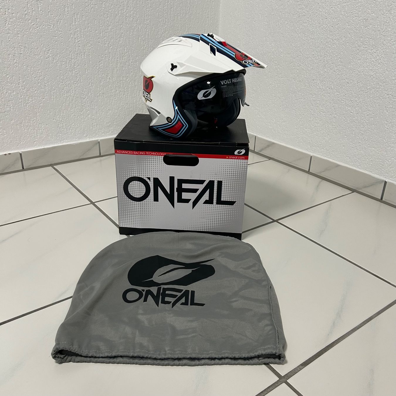Caschi & visiere: ONEAL Volt Helm Cross Enduro MX weiss – Nuovo (secondo la descrizione) da Opfikon venduto da ZDem 2