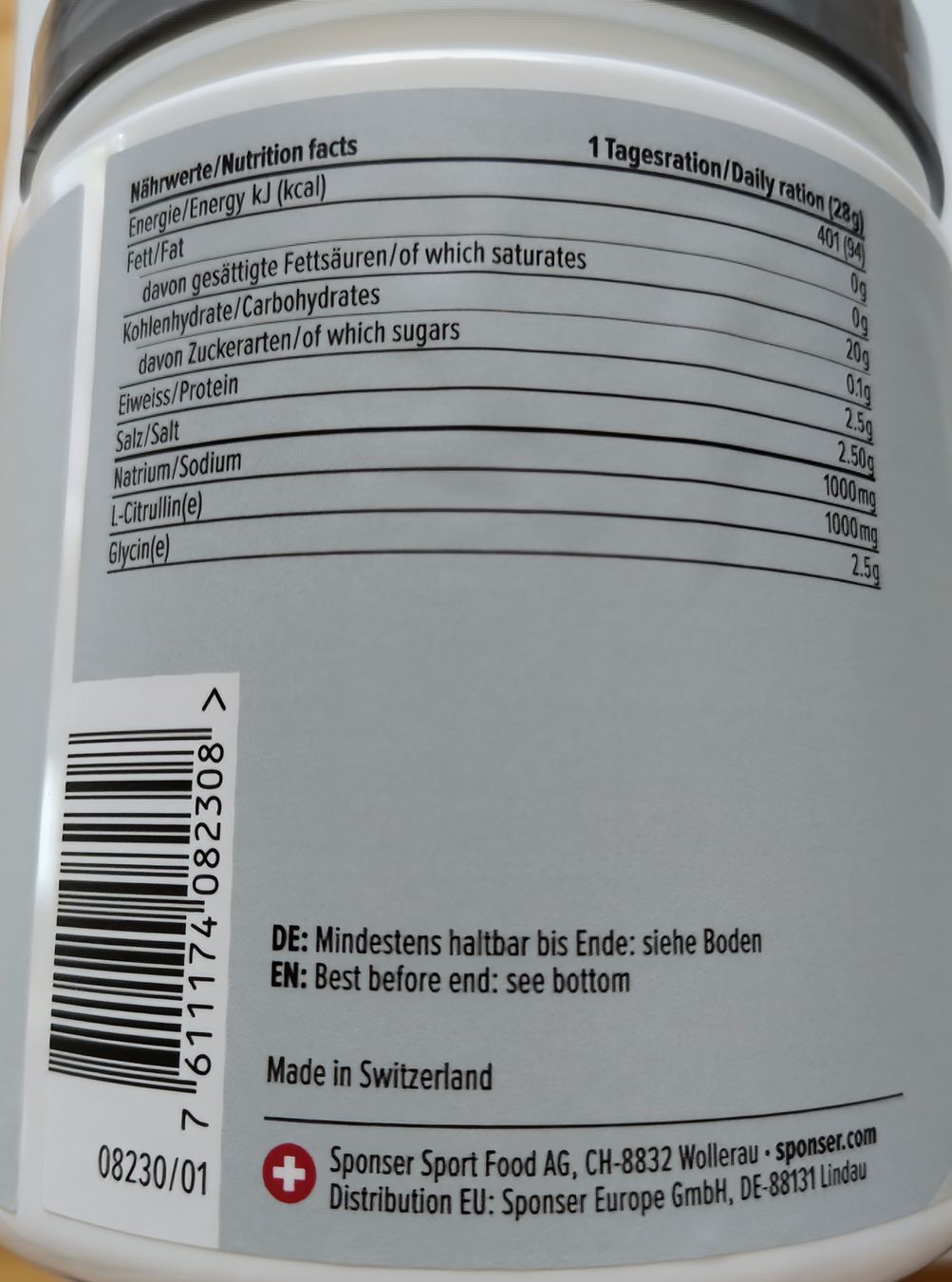 Aliments & Spécialités: Sponser Hydration Preloader – Neuf avec emballage d'origine à Spiez par Tommy29 2