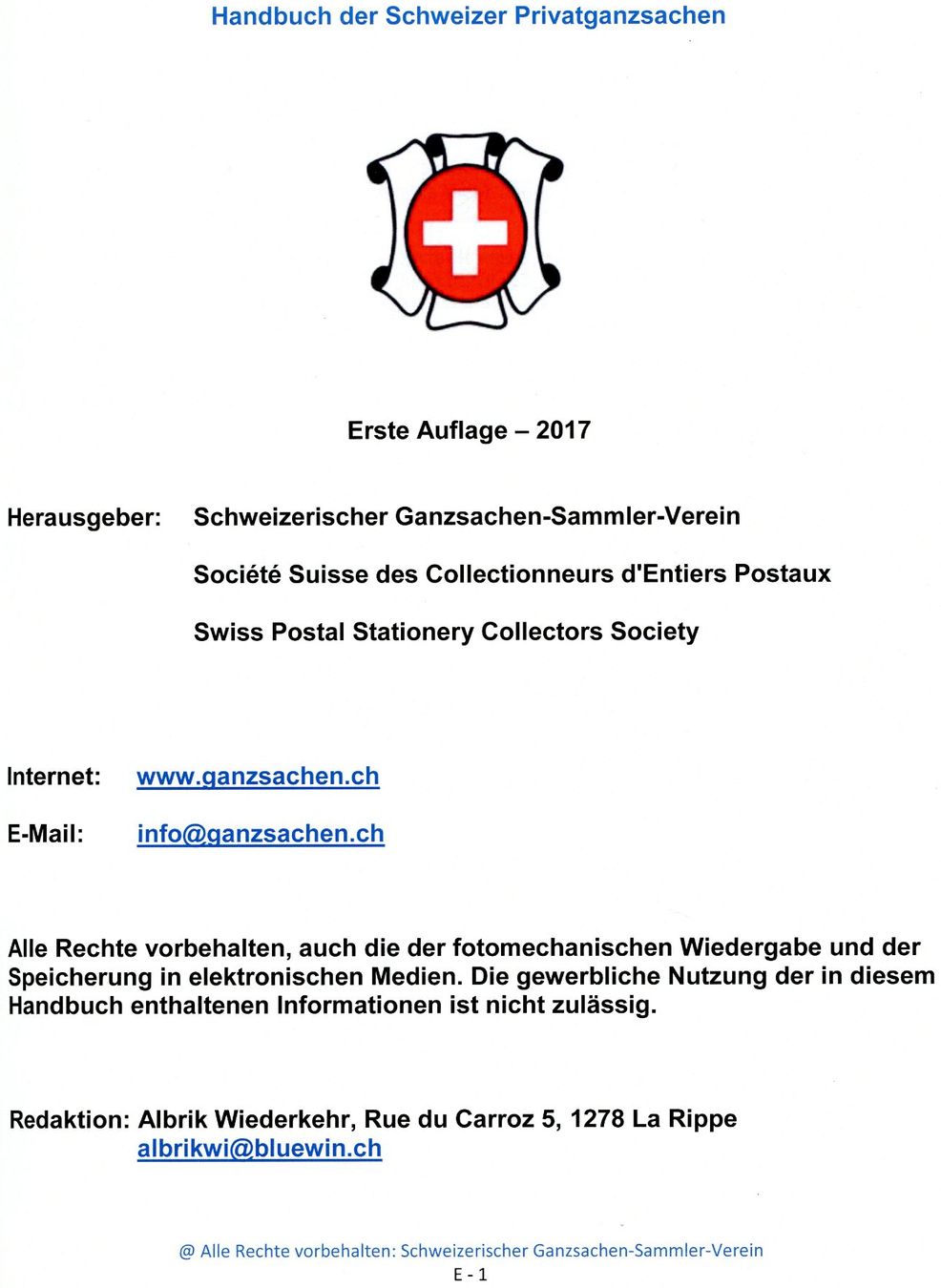 Libri: Schweizer Privatganzsachen - Handbuch – Usato da Einsiedeln venduto da otm_7s5v