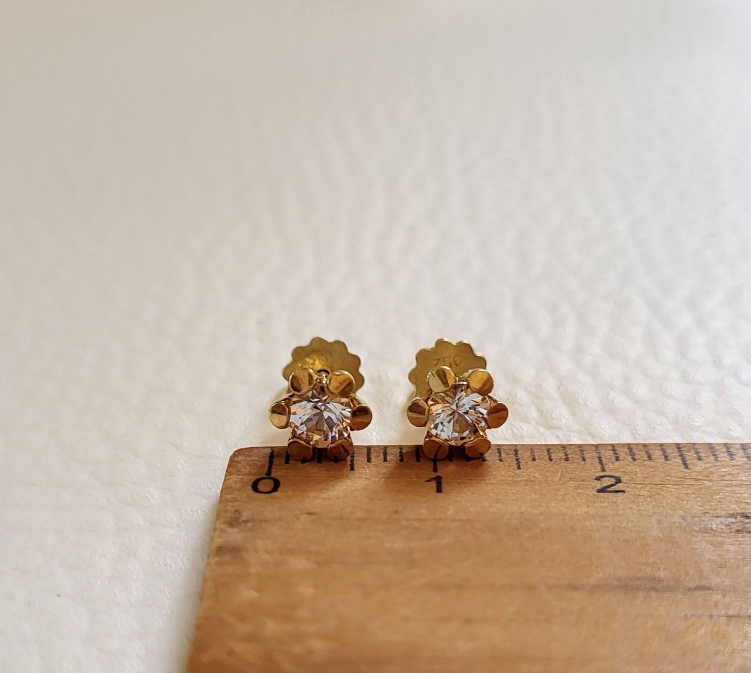 Orecchini pendenti & Orecchini a lobo: Gold 750 Ohrstecker Mit Steine – Usato da Wald ZH venduto da Dasilver 3