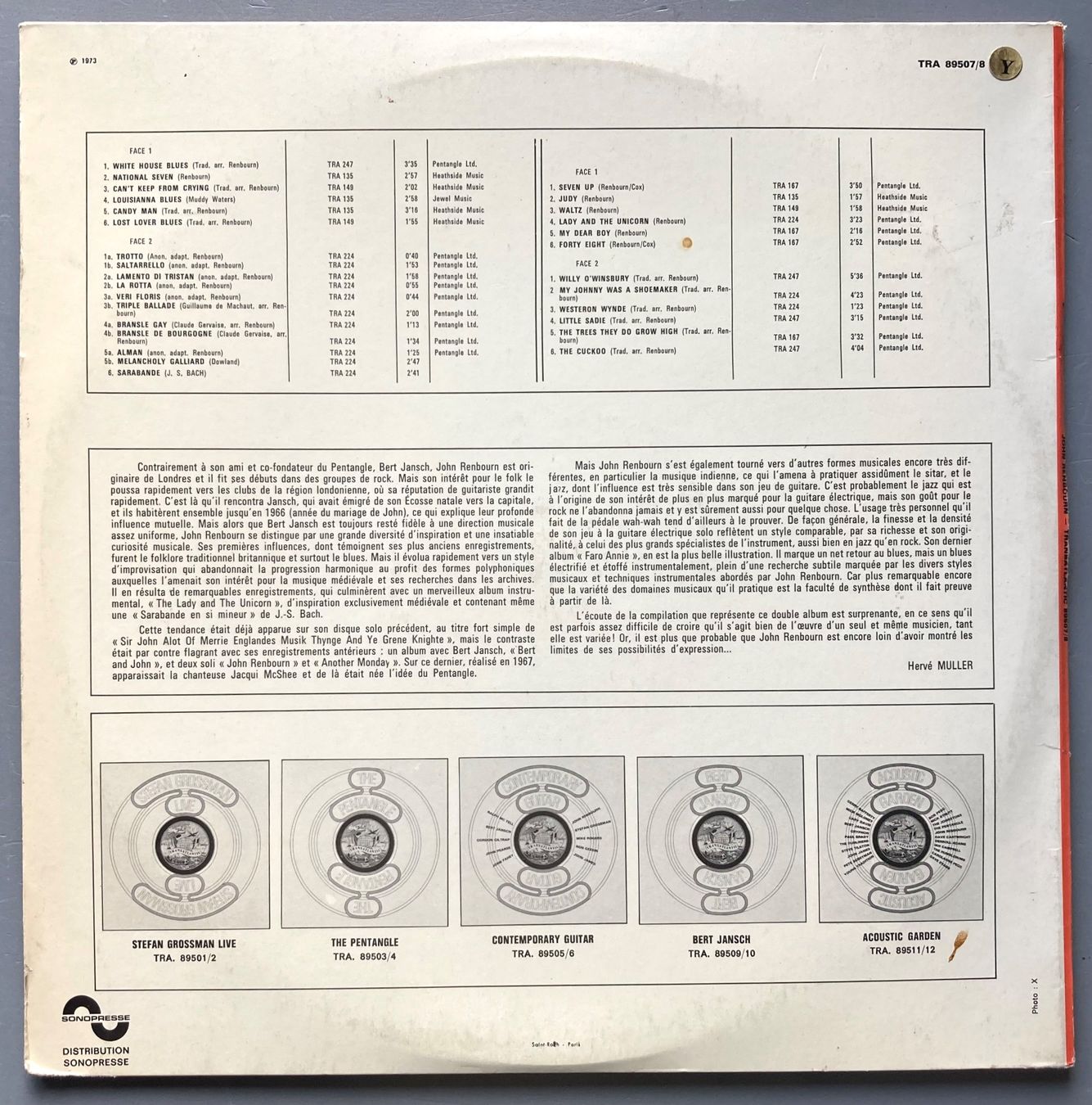 Schallplatten: JOHN RENBOURN - JOHN RENBOURN – Gebraucht aus Poliez-Pittet von Newtown-Records 1