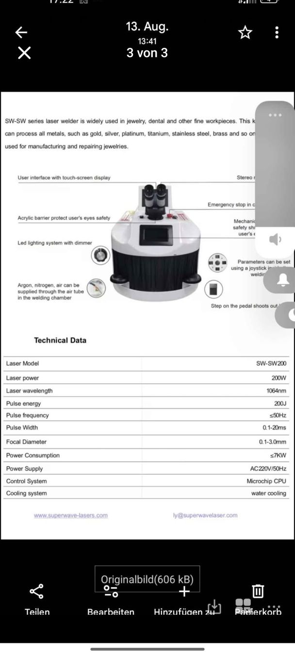 Löten & Schweissen: Juwelier Punktschweißgerät – Neu (gemäss Beschreibung) aus Au SG von ard_qp8l