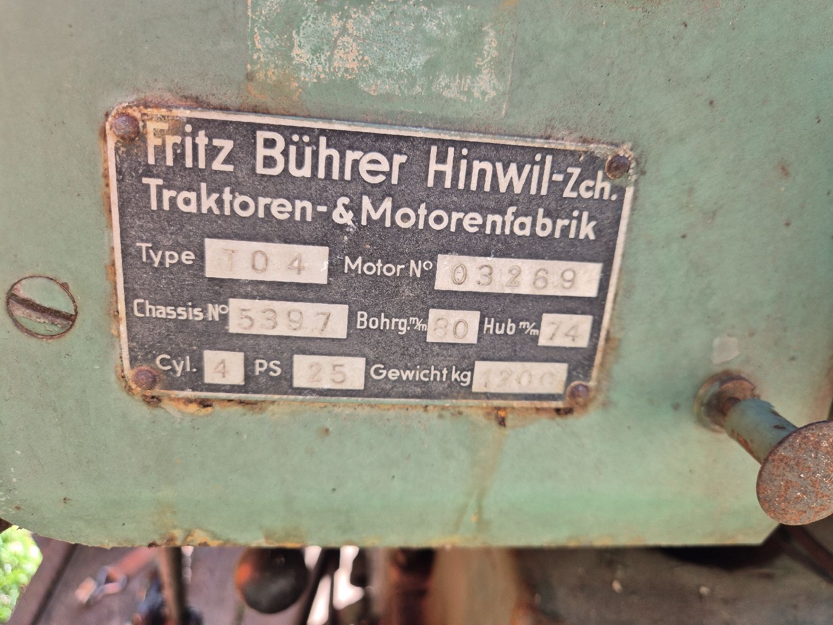 Bührer Tracteurs: Traktor Bührer Typ T04 – D'occasion à Ennetbaden par Blautom79 7