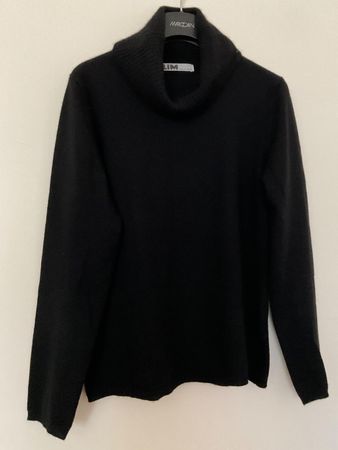 LIM 100% Kaschmir Pullover Gr L Schwarz Rollkragenpullover