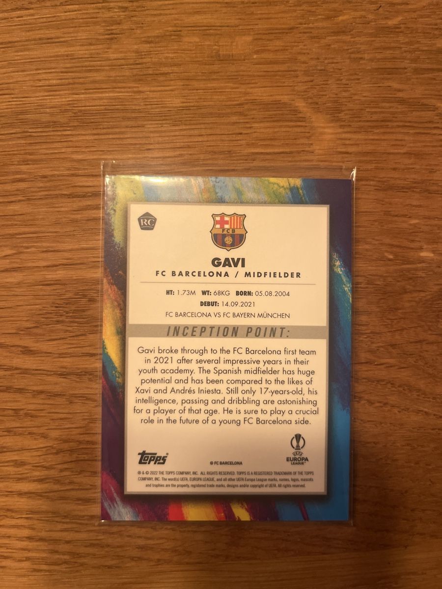 Topps Sammelbilder & Trading cards: Gavi - Topps Inception Succession RC – Neu (gemäss Beschreibung) aus Wilen b. Wollerau von Cashley57 1