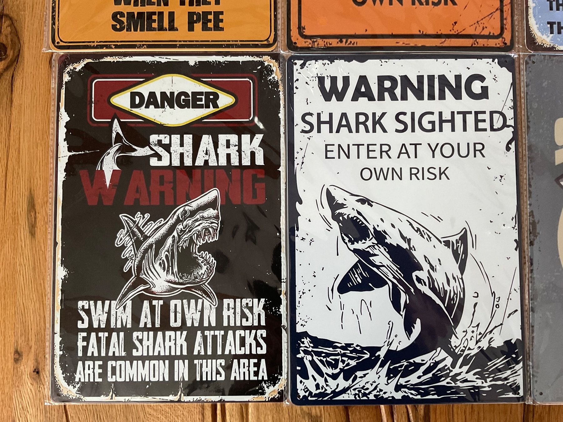 Schilder: Blechschild / Vintage / Strand / Shark / Haifisch – Neu und originalverpackt aus aarwangen von Butzi99 3