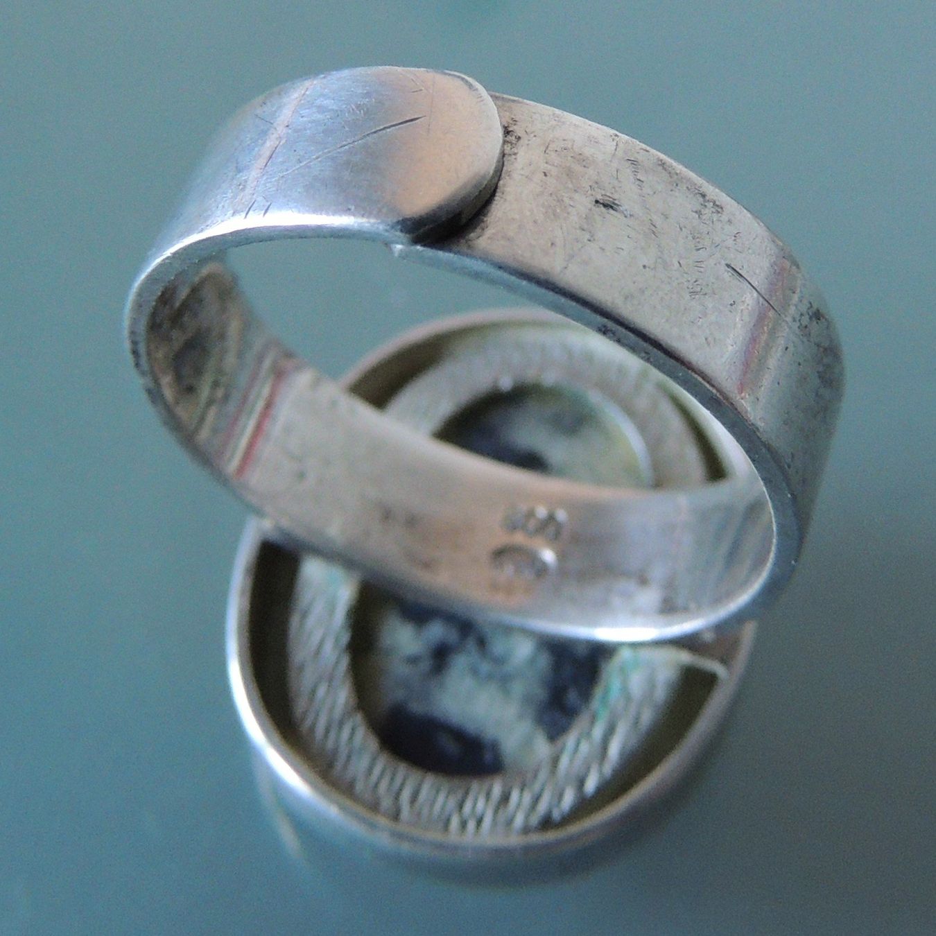 Ringe: Silber 800 Turmalinquarz Fingerring – Gebraucht aus Waldenburg von schaller707 5