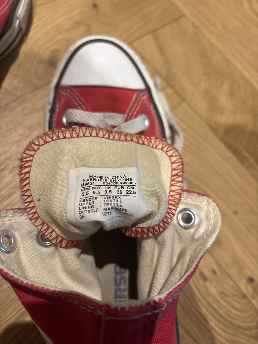 Converse Scarpe da donna: Rote Converse Chucks, Gr. 36 – Usato da Dottikon venduto da Skyylark 3