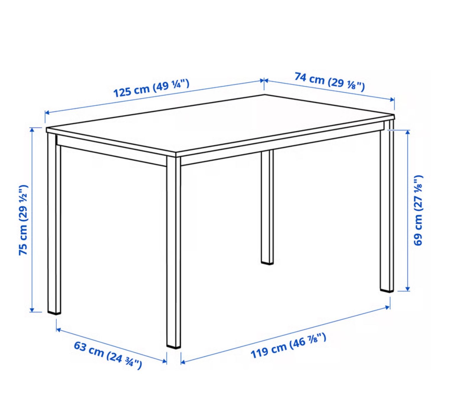 Ikea Tables: Ikea VIHALS Tisch – D'occasion à Wolhusen par Aleksandr.M 1