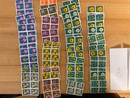 100Fr Viererblock Sammlung Pro Juventute ungestempelt Lot
