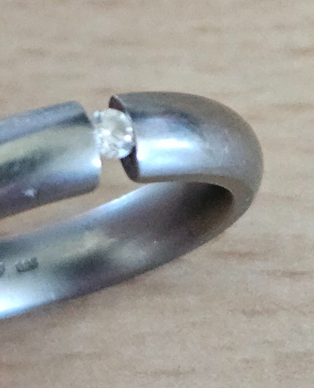 Anelli: Titanring mit Diamant – Usato da Hägglingen venduto da pri_zdz5 6