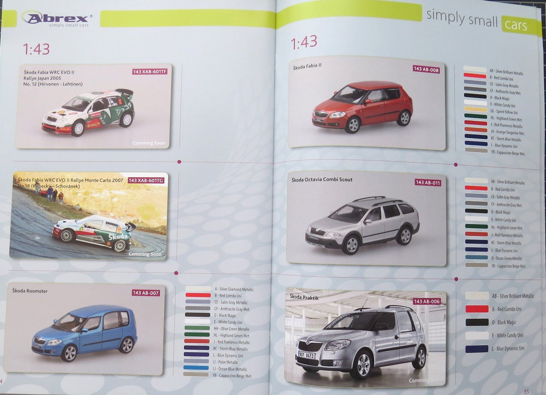 Skoda Modellini d'auto: Abrex Skoda Modellautokatalog von 2008 – Nuovo (secondo la descrizione) da Ettingen venduto da campione_1 2