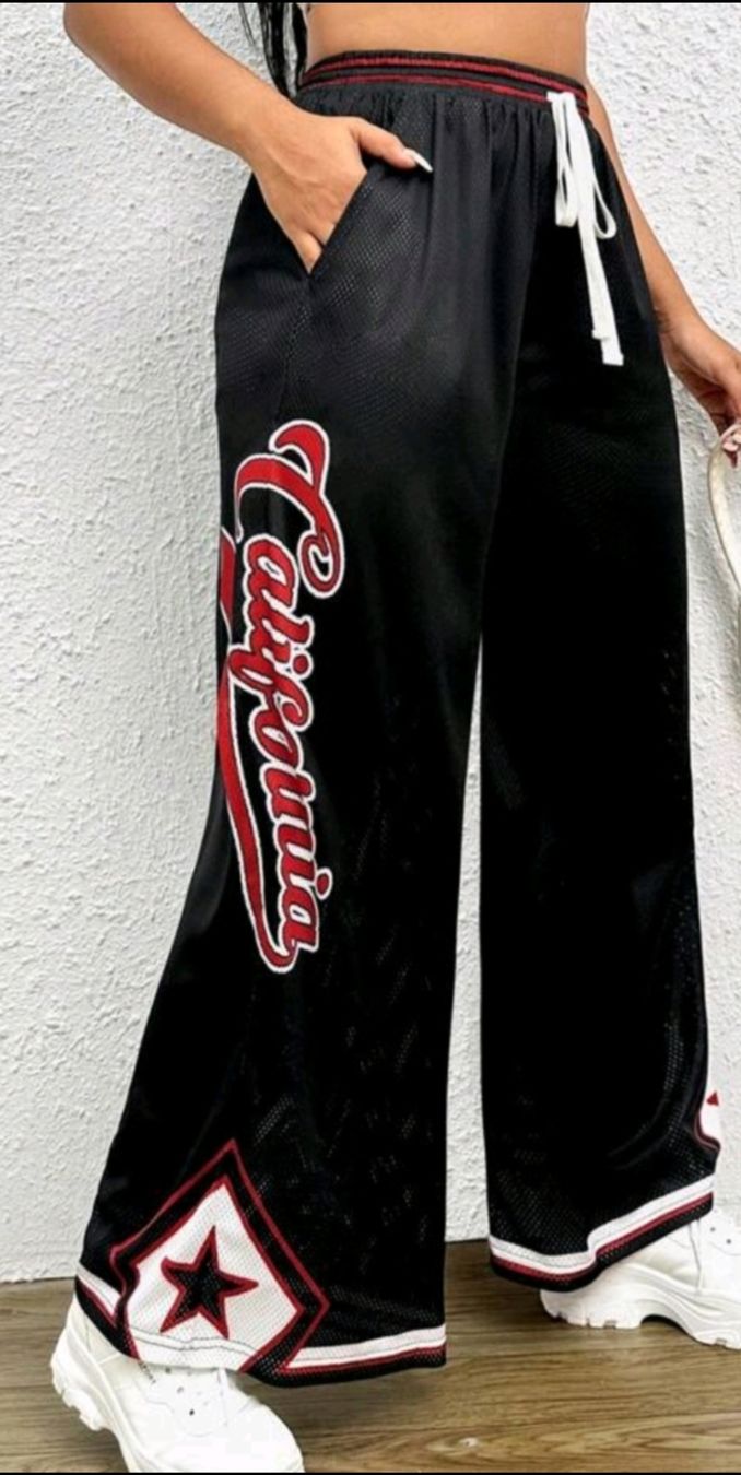 Hosen: Pantalon large noir "California", Taille 46 – Neu (gemäss Beschreibung) aus Lausanne von Cassandra11