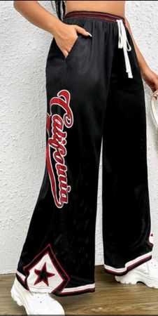 Pantalon large noir "California", Taille 46