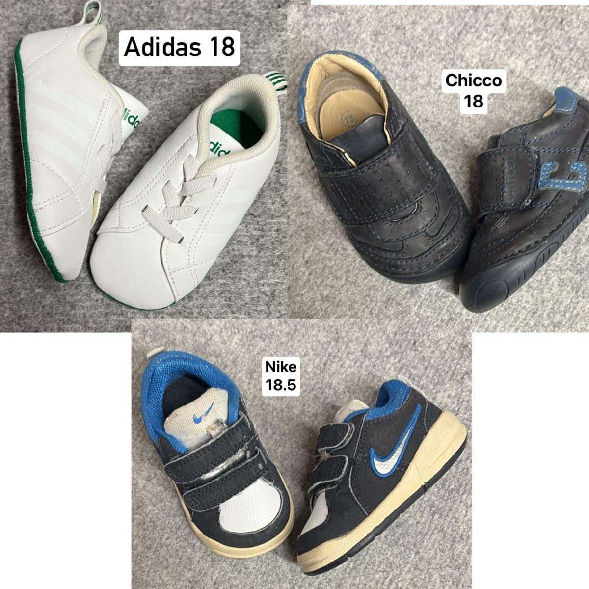 Scarpe per ragazzi: Jungs Schuhe 18 Adidas Chicco Nike – Usato da Claro venduto da DeZeDo