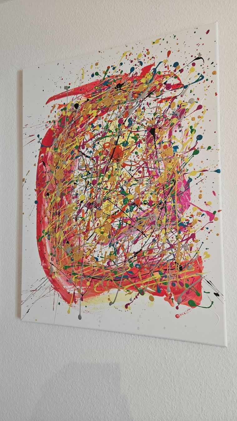 Gemälde: Tableau abstrait moderne, acrylique sur toile, unique! – Neu (gemäss Beschreibung) aus Le Locle von fab_c9hh 1