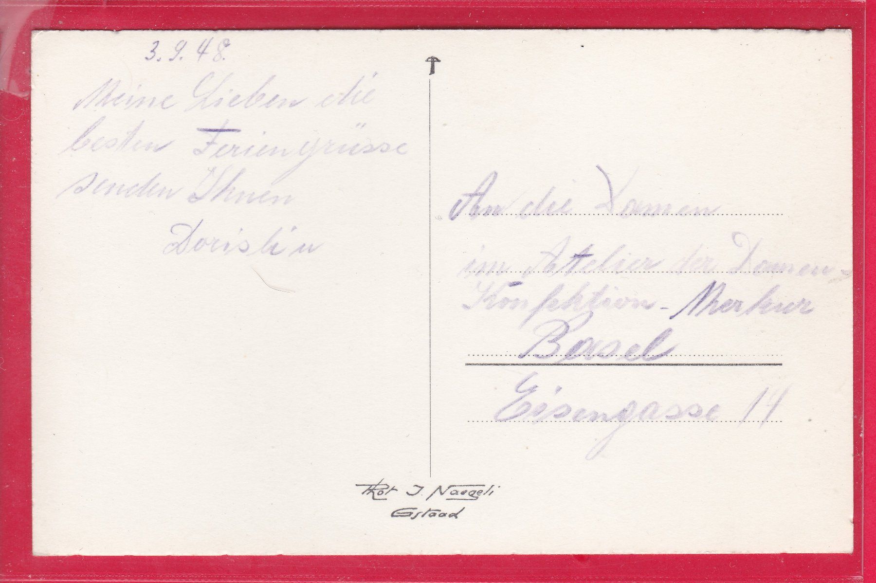 Cartes postales: SAANEN, GSTAAD, 3.9.1948 – D'occasion à Oberrieden par Gebirgsstelze 1
