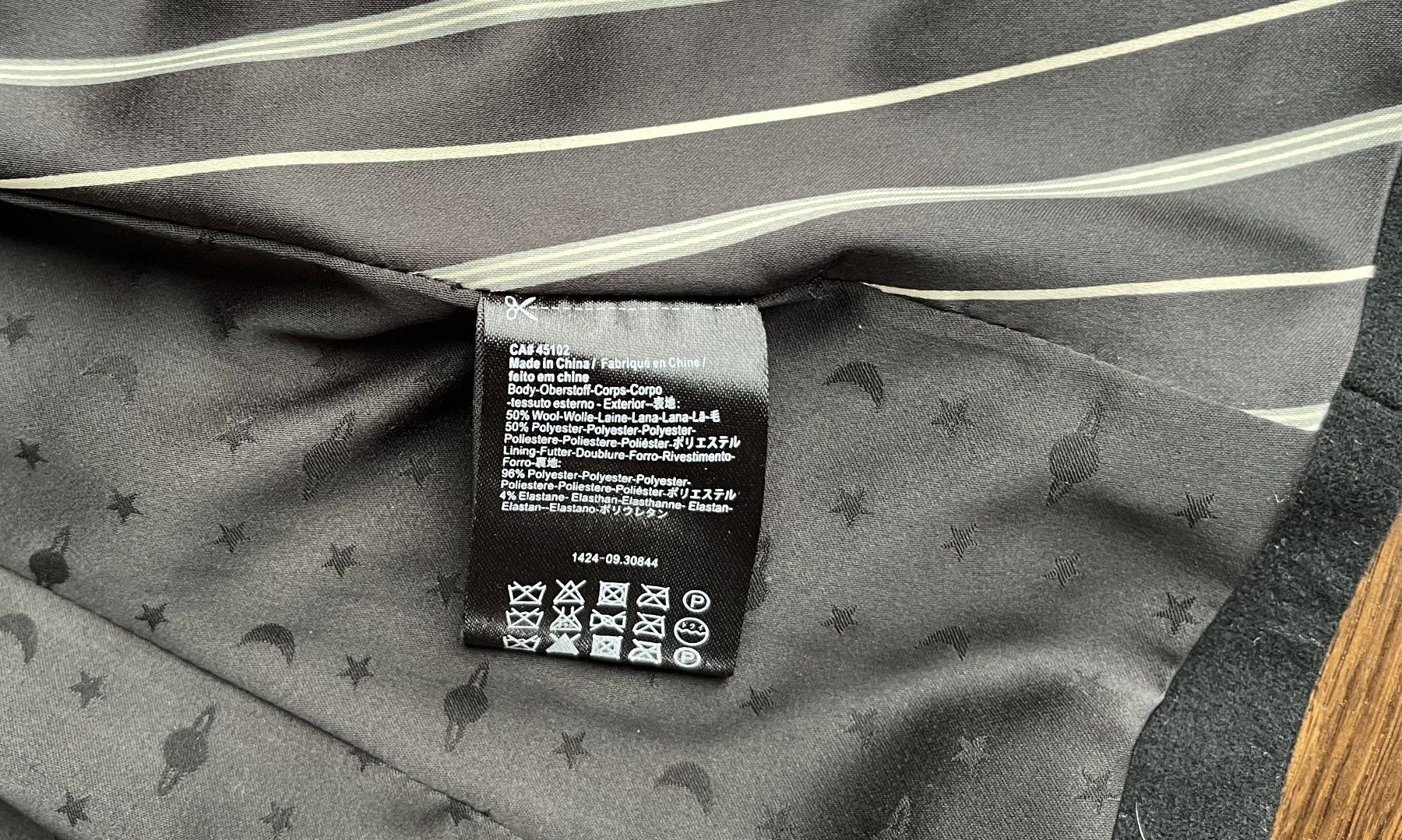 Maison Scotch Giacche: Maison Scotch Blazer Jacke, schwarz, mit Wolle, Gr. S – Usato da Affoltern am Albis venduto da Blackrhythm 5