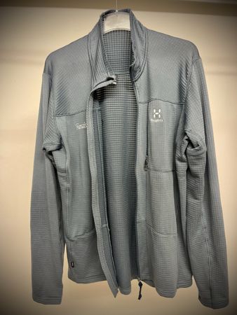 Haglöfs Fleecejacke Herren L grau RenaissanceRe guter Zustan