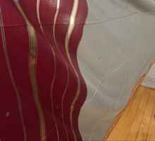 Sublime Sari Vintage en Soie Véritable & Zari Doré (7,20 m)