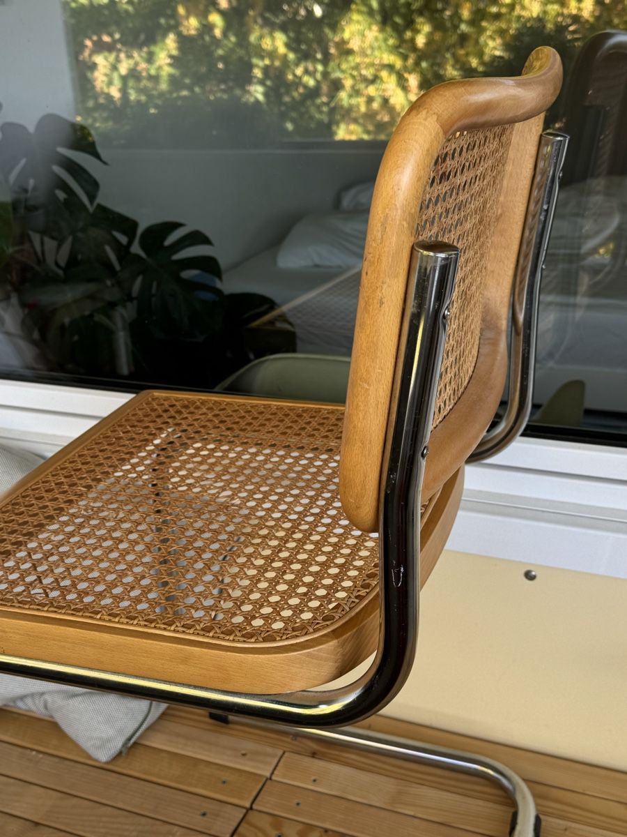 Chaises: Freischwinger mit Korbgeflecht ähnlich Thonet – D'occasion à Zürich par Fahrenhyde 4