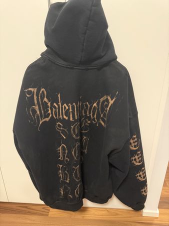 Kapuzenjacke Balenciaga Grösse M schwarzer Hoodie Reissversc
