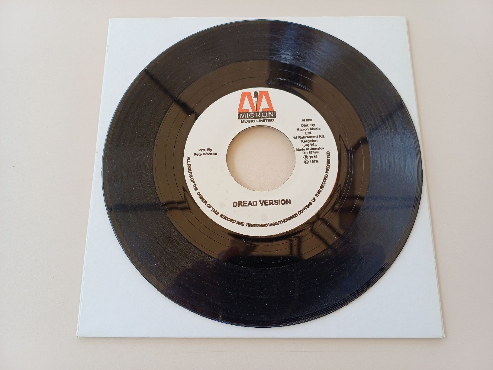 Dischi in vinile: Wayne Jarrett "Satta Dread" 45t – Usato da Begnins venduto da Drastic-Sound 3