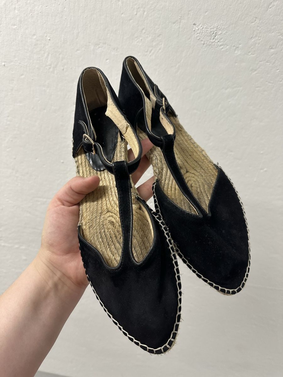 Scarpe da donna: Espadrilles, Leder, Gr.42 – Usato da Uster venduto da staernli4