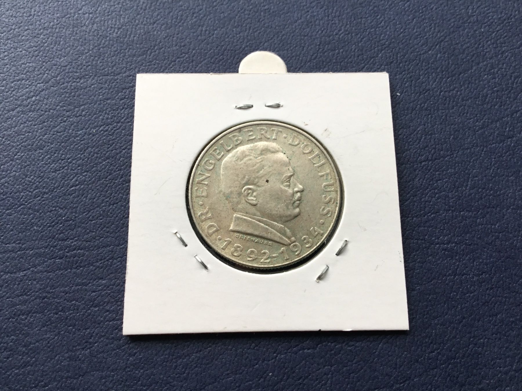 Alle Münzen: 2 Schilling Silbermünze DOLLFUSS 1934 – Gebraucht aus St. Margrethen SG von alfapeugeot10 1