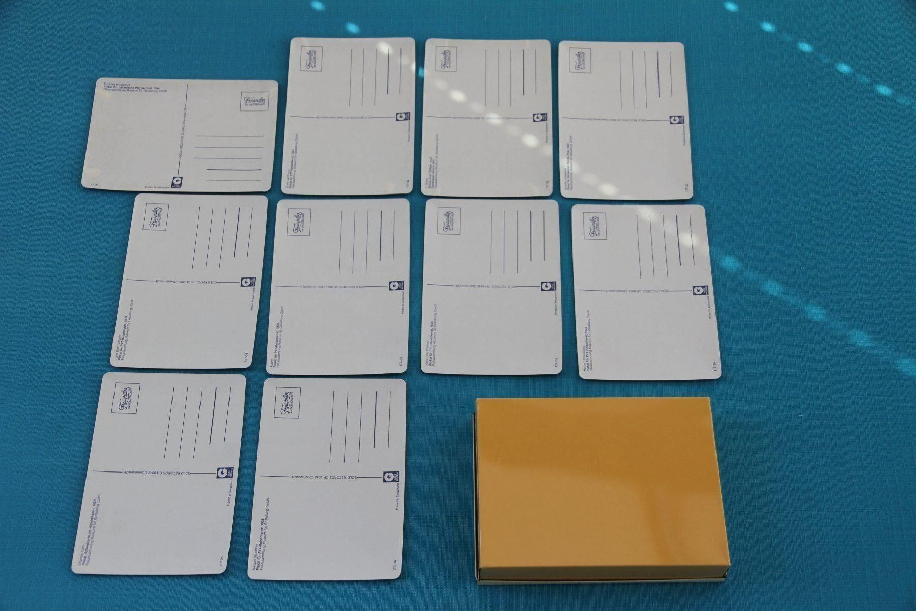 Saurer Insegne: 10 Blechpostkarten Postauto PTT in Blechbox – Nuovo (secondo la descrizione) da Spiez venduto da Mlandcruiser 8