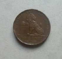 Belgien ++ 10 Cents 1855, RF, sonst gute Erhaltung