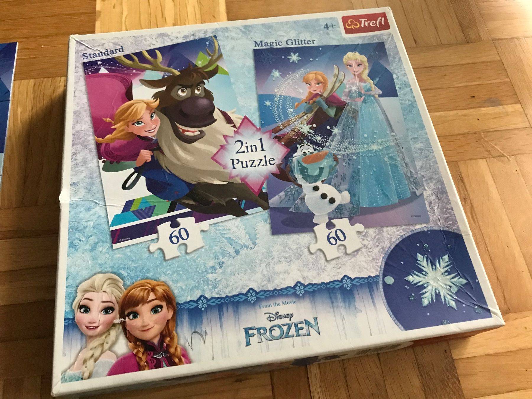 Puzzle Frozen Elsa & Anna von Trefl 2 x 60 Teile (Gebraucht) in ...