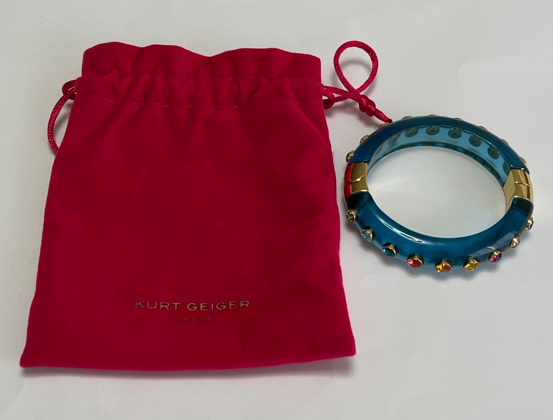 Bracciali & Braccialetti: *Kurt Geiger London MEDIUM BANGLE - Armband, blau – Nuovo e nell'imballaggio originale da Oberaach venduto da Dandy2021 4