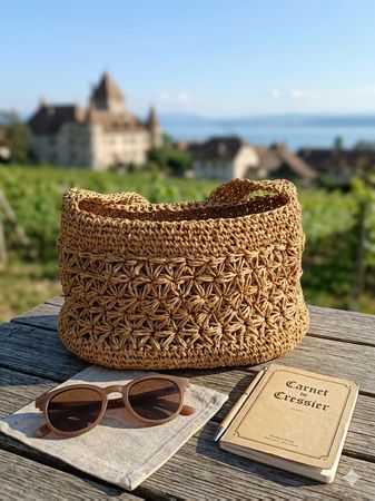 Sac d’été en crochet fait main Pièce unique Neuf avec poche 