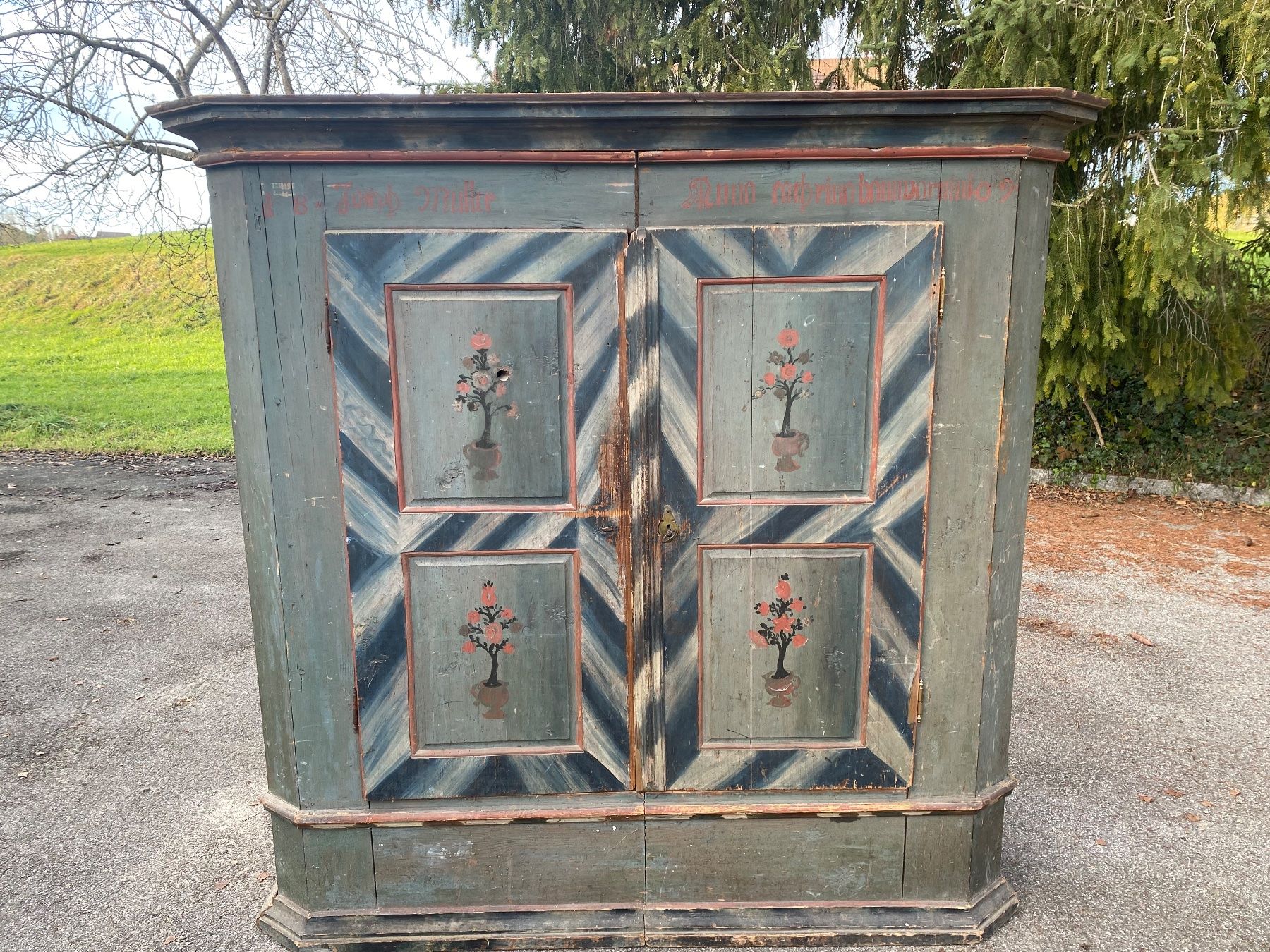 Armadi: Alter Schrank Toggenburg 1809 – Usato da Mosnang venduto da Goldwasser