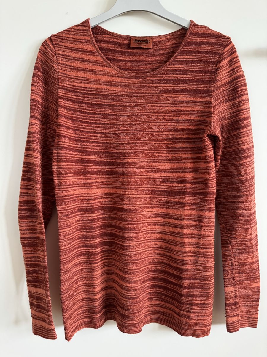 Missoni Pullover & Sweatshirts: Pull Missoni rayé paprika, taille M – Gebraucht aus Morges von sandy069