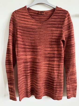Pull Missoni rayé paprika, taille M