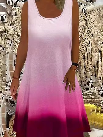 Sommerkleid pink-lila 2XL EU48