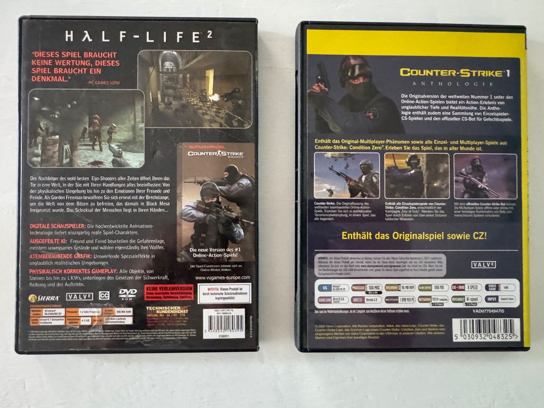 Spiele: Half-Life 2 & Counter-Strike 1 Anthology PC-Spiele-Set – Gebraucht aus Schachen LU von danb86 1