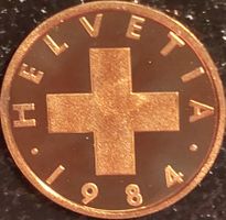 1 Rappen 1984 stgl. / aus Münzsatz