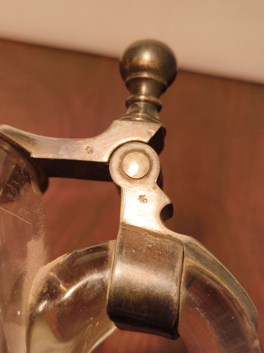 Bicchieri: Antiker Glas Bierhumpen Kristall Glas Versilbert oder Silber – Usato da stettlen venduto da VintageBern_ch 4