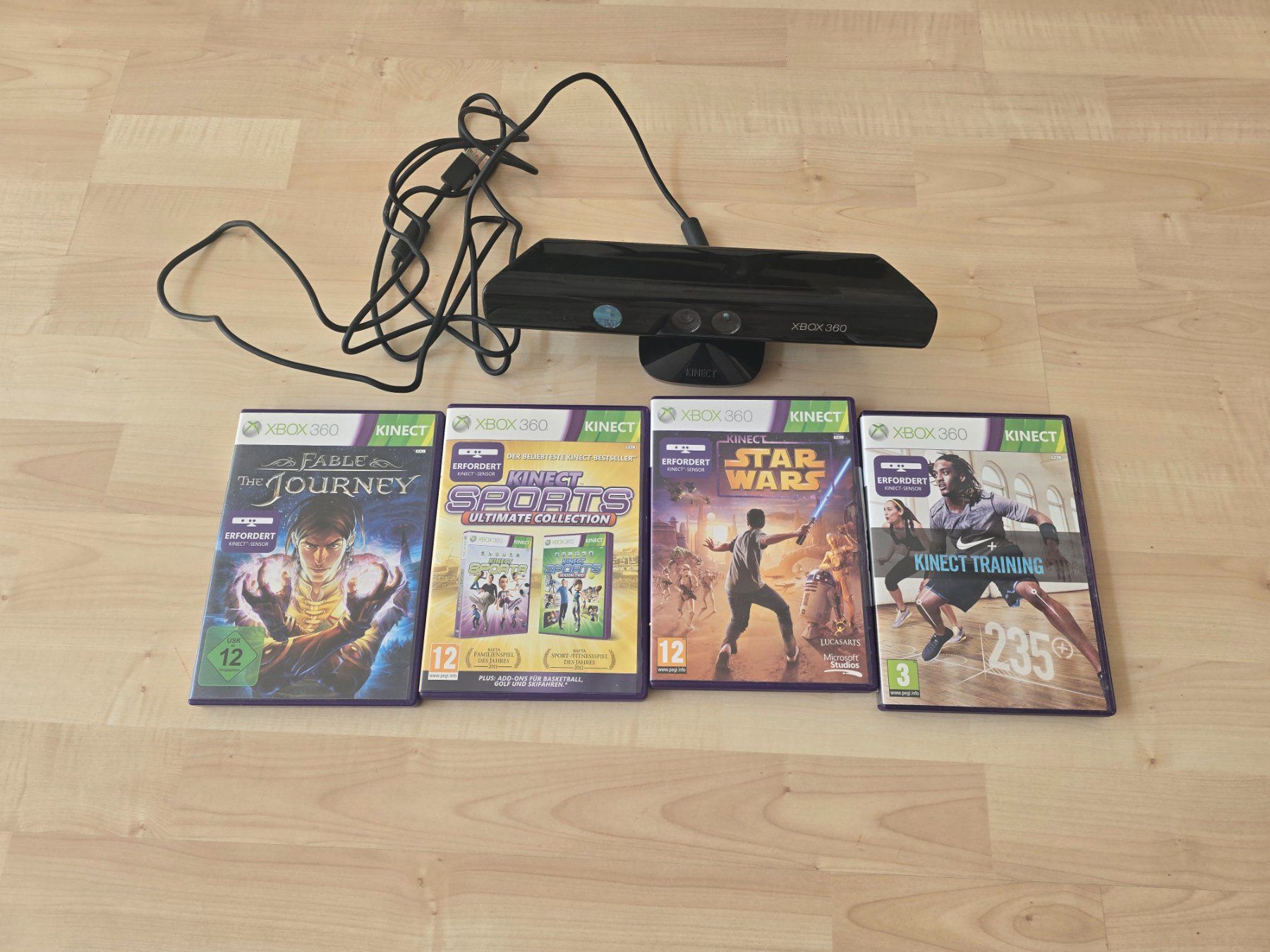 Microsoft Spiele: Xbox 360 Kinect mit 4 Games, guter Zustand – Gebraucht aus Frauenfeld von gus_6cbc