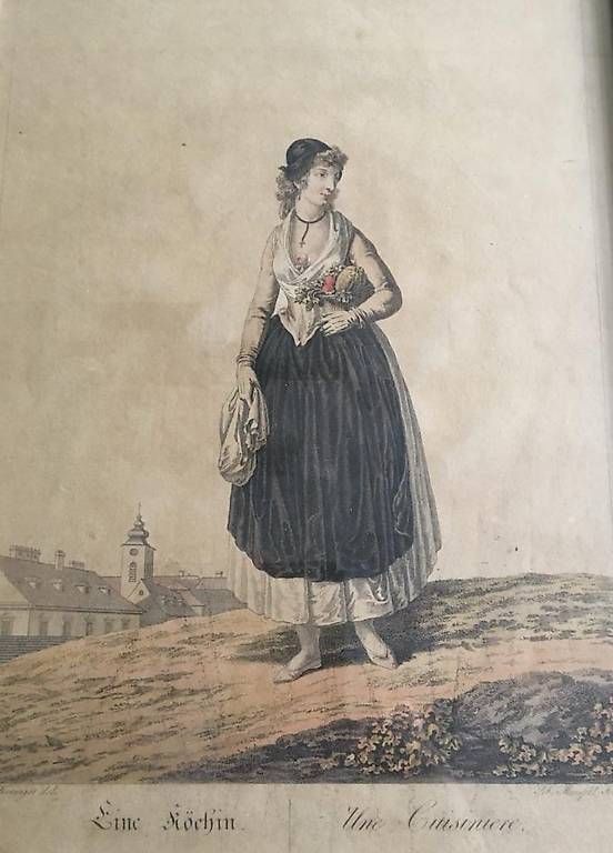 Incisioni: Stich einer Köchin/une Cuisinière – Usato da Aarburg venduto da lbe_xnl2 1